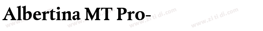 Albertina MT Pro字体转换